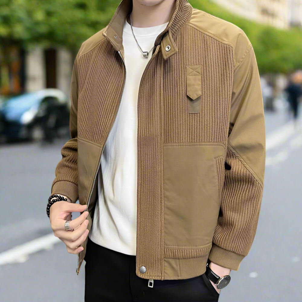 Men Jackets Mens Knitted Patchwork Jacket ONMC241029Z7A1-BLK-S 99 $ Shop All Onetify Stew's Incense