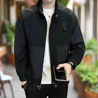 Men Jackets Mens Knitted Patchwork Jacket ONMC241029Z7A1-BLK-S 99 $ Shop All Onetify Stew's Incense