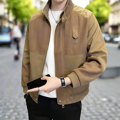 Men Jackets Mens Knitted Patchwork Jacket ONMC241029Z7A1-BLK-S 99 $ Shop All Onetify Stew's Incense