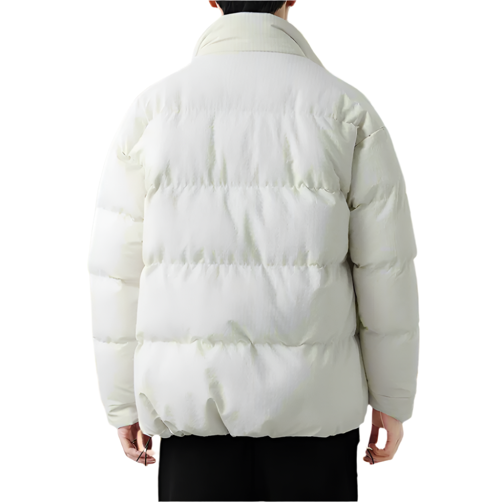 Men Jackets Mens Houndstooth Kining Puffer Jacket ONMC241030B2C3-KHK-M 136 $ Coats Onetify Stew's Incense