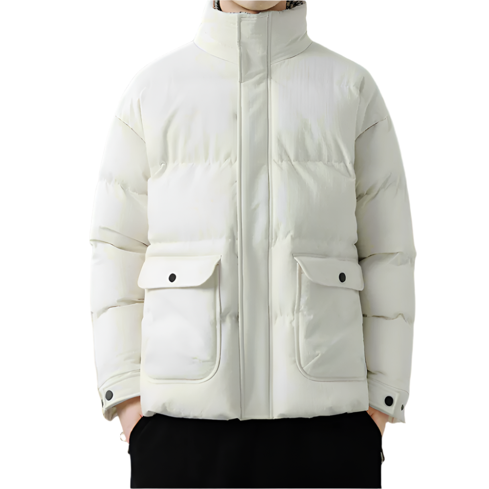 Men Jackets Mens Houndstooth Kining Puffer Jacket ONMC241030B2C3-KHK-M 136 $ Coats Onetify Stew's Incense