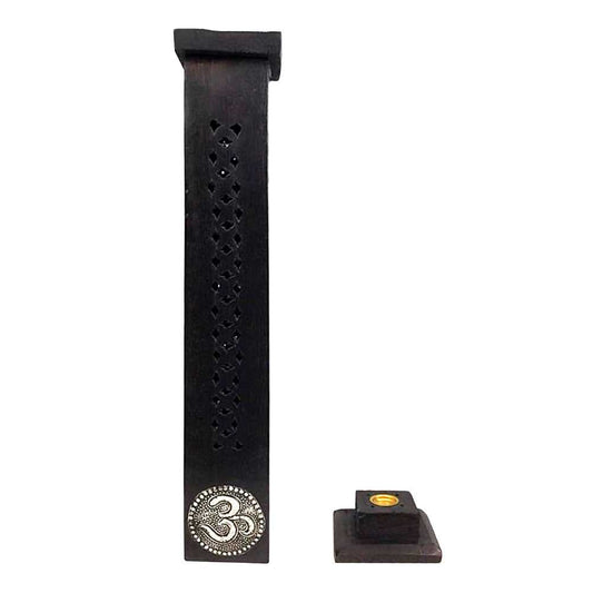 Incense Burner Carved Wooden Om Tower Incense Burner 807O 9 $ The Witches Sage LLC Stew's Incense