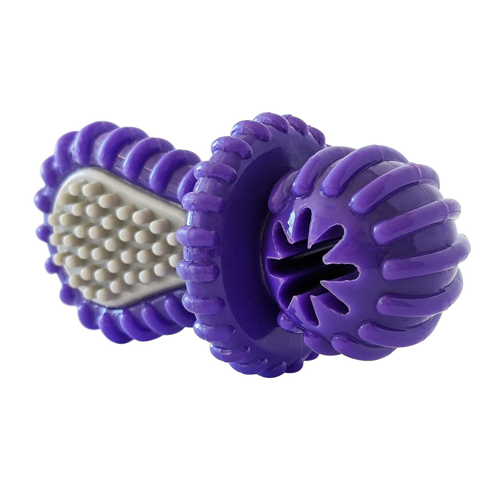 Chew Toys Purple Rubber Dental Pacifier Dog Toy – Ridges, Treat Hole & Durable Design TPR848 14 $ Pet Lovers Store American Pet Supplies Stew's Incense