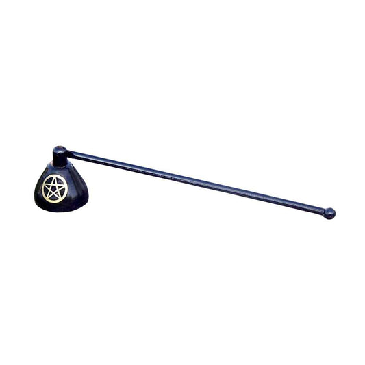 Candle Snuffer Pentacle on Black Rustic Metal Candle Snuffer 7" CS365 (18365) 4 $ Shop All The Witches Sage LLC Stew's Incense
