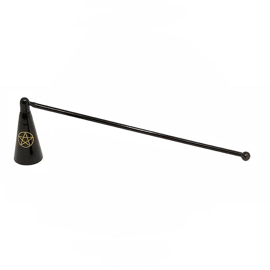 Candle Snuffer Pentagram on Black Rustic Metal Candle Snuffer 9" CH513 5 $ The Witches Sage LLC Stew's Incense