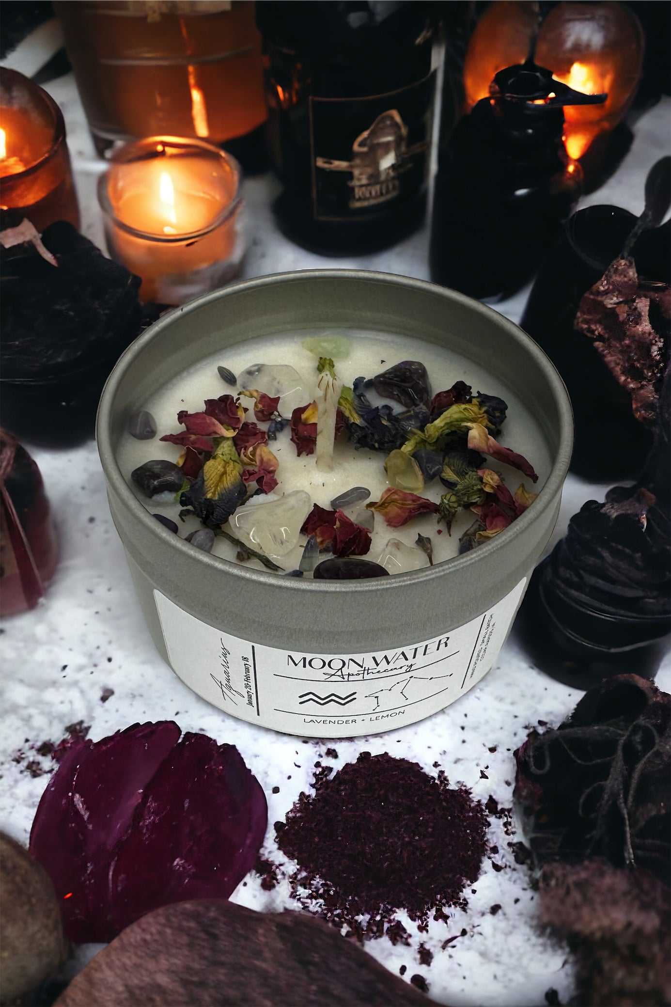  Zodiac Candles – 6 oz Astrology Inspired Candles with 40+ Hour Burn Time sku-40649961930842 9 $ Shop All Moon Water Apothecary Stew's Incense