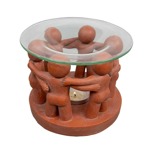 Figurine Polyresin Oil Burner - Circle of Friends 08118 10 $ The Witches Sage LLC Stew's Incense