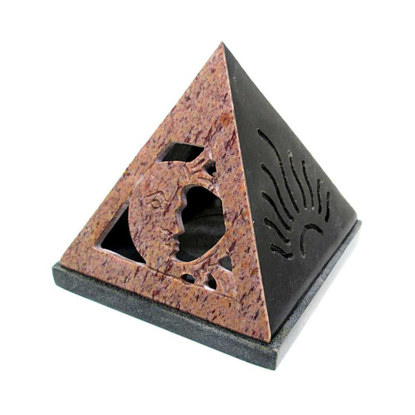 Incense Burner Sun & Moon Pyramid Cone Burner SOB09 14 $ Shop All The Witches Sage LLC Stew's Incense