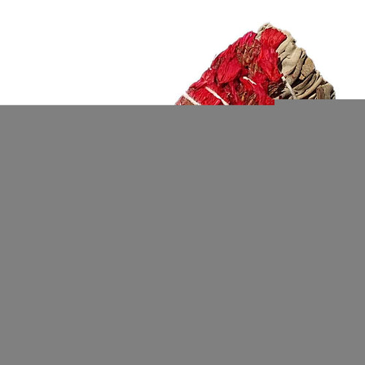 smudge sticks Red Sinuata Flowers with White Sage Smudge Stick 3-4" SAGE-06 4 $ Shop All The Witches Sage LLC Stew's Incense