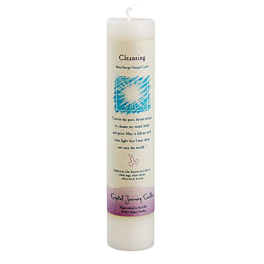 Candle Reiki Herbal Pillar Candle Cleansing 84433 (CHM-CLEAN) 11 $ The Witches Sage LLC Stew's Incense