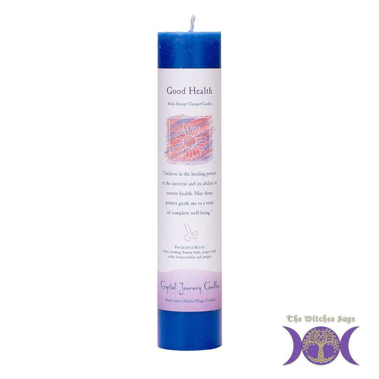 Candle Reiki Herbal Pillar Candle Good Health 84403 11 $ The Witches Sage LLC Stew's Incense