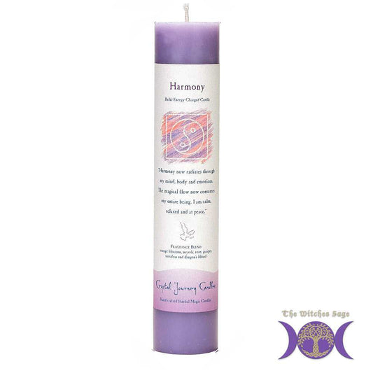 Candle Reiki Herbal Pillar Candle Harmony 84409 11 $ Shop All The Witches Sage LLC Stew's Incense