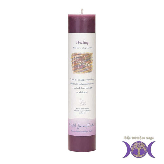 Candle Reiki Herbal Pillar Candle Healing 84402 11 $ Shop All The Witches Sage LLC Stew's Incense
