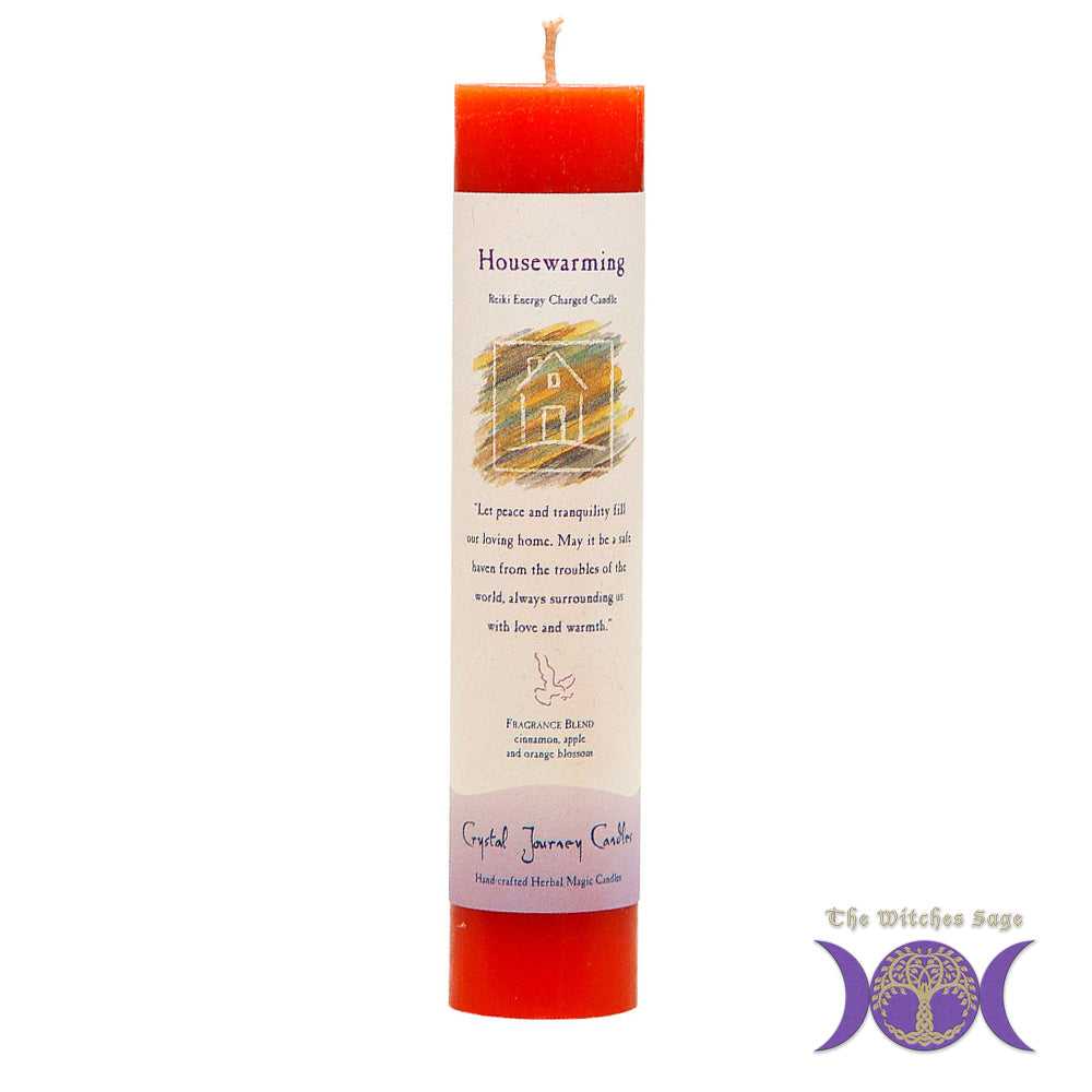 Candle Reiki Herbal Pillar Candle House Warming 84419 11 $ Shop All The Witches Sage LLC Stew's Incense