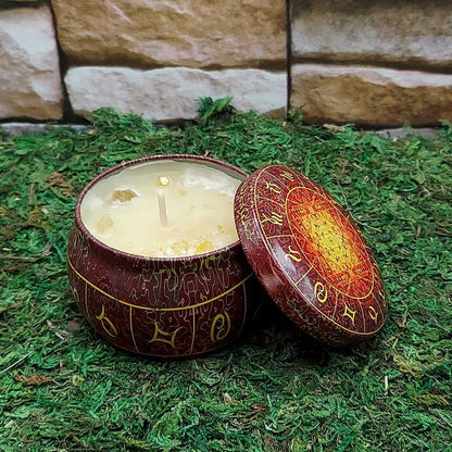Candle Ritual Tin Candle w/Crystals 42253A 15 $ Shop All The Witches Sage LLC Stew's Incense