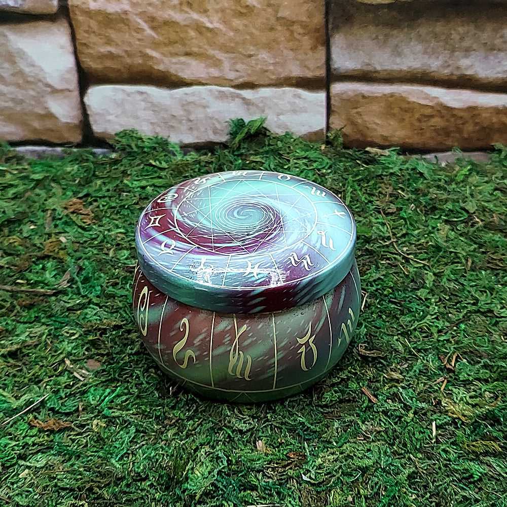 Candle Ritual Tin Candle w/Crystals 42253A 15 $ Shop All The Witches Sage LLC Stew's Incense
