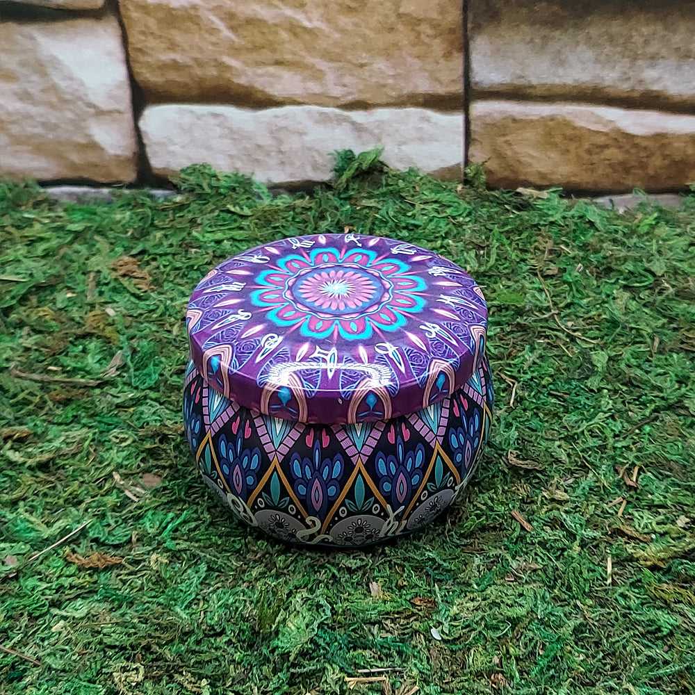 Candle Ritual Tin Candle w/Crystals 42253A 15 $ Shop All The Witches Sage LLC Stew's Incense
