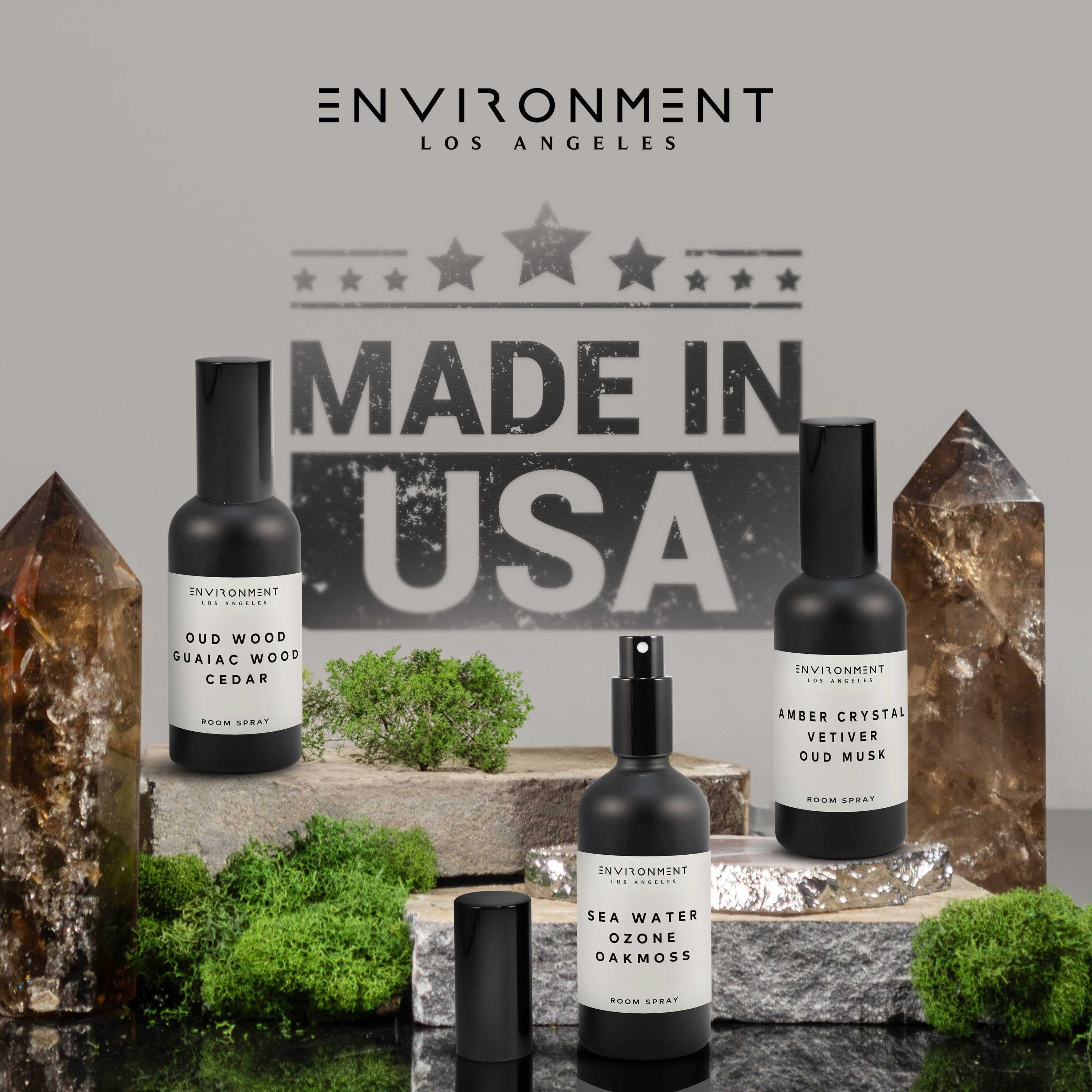 ENVIRONMENT Amber Crystal Vetiver Oud Musk Room Spray - Thumbnail 5