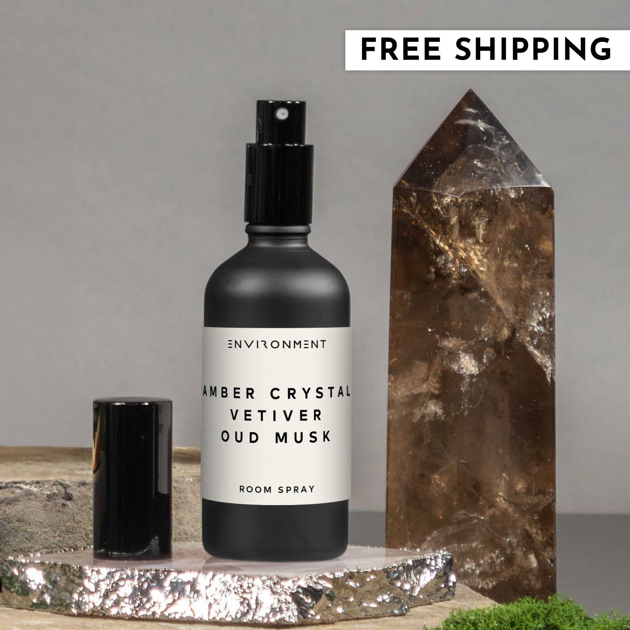 ENVIRONMENT Amber Crystal Vetiver Oud Musk Room Spray - Thumbnail 3