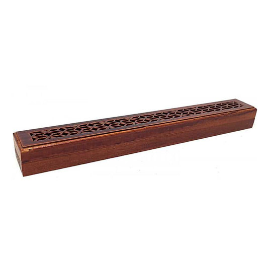 Incense Burner Rosewood Finish Wood Incense Box Burner - Medium IMB-03 5 $ Shop All The Witches Sage LLC Stew's Incense