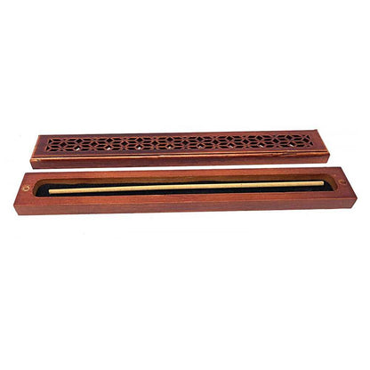 Incense Burner Rosewood Finish Wood Incense Box Burner - Medium IMB-03 5 $ Shop All The Witches Sage LLC Stew's Incense