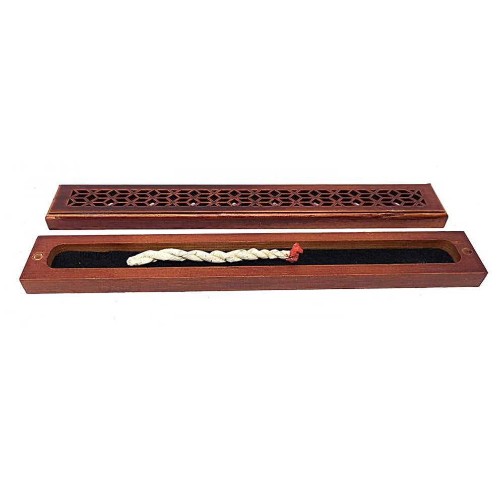 Incense Burner Rosewood Finish Wood Incense Box Burner - Medium IMB-03 5 $ Shop All The Witches Sage LLC Stew's Incense