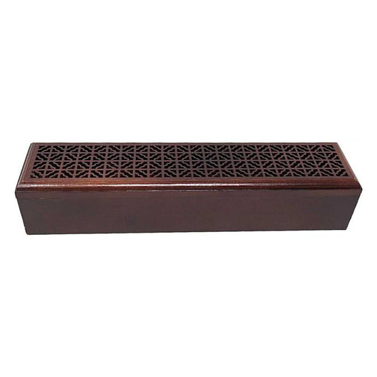 Incense Burner Rosewood Finish Wood Incense Box Burner - Large IMB-09 15 $ Shop All The Witches Sage LLC Stew's Incense