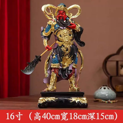 Buddhist Deity Figurine for Home Decor, God of Wealth, Guan Yu Statue, Domineering Buddha Ornament, Worship Buddha
