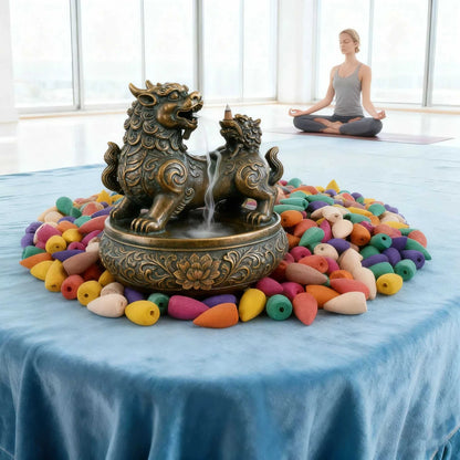  50Pcs Natural Backflow Incense Cones - Various Scents, Lavender, Sandalwood, Jasmine, Rose, Etc. for Indoor Yoga, Outdoor Camping, Perfect for Waterfall Incense Burners, for House Cleaning, Yoga, Tea Room, Home or Office Use 12000052036739752 6 $ Shop1103840871 Store Stew's Incense