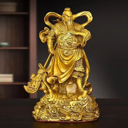 Buddha Brass Vedanta Jataka Bodhisattva Statue Guardian Deity Household Hall Offerings