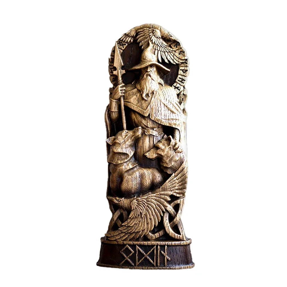 Viking God Goddes Sculpture Scandinavian Pantheon Resin Ornaments Freyja Statue Freya Norse Gods Carving Altar Heathen Asatru