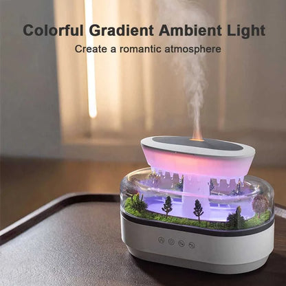  New Aroma Humidifier Raindrop Air Humidifier Colorful Atmosphere Light White Noise Music Essemtial Home Oil Fragrance Diffuser 12000049981995588 130 $ CREAROMA Choice Store Stew's Incense