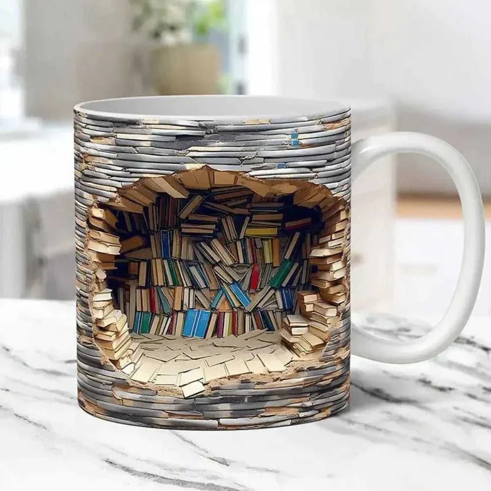 mug Bookshelf Coffee Mug ONFY012524CMGB2-1 39 $ Mugs Onetify Stew's Incense