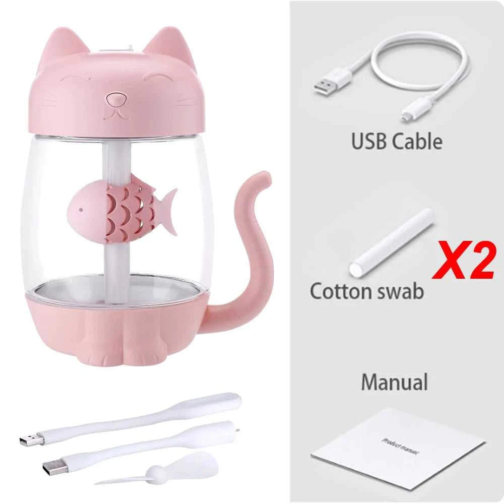  Toolikee 350ml 3in1 USB Himidifier Cat Mini Portable Ultrasonic Lovely Kitty Humidifier with Fan and Night Light Aroma Diffuser 12000037264239739 20 $ Turmera Official Store Stew's Incense