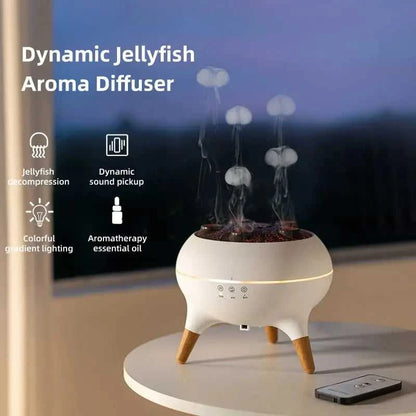  Dynamic Jellyfish Air Humidifier 250ml Essential Oil Diffuser Remote Control Bedroom Humidifier With 7 Colorful Night Lights 12000042779573265 129 $ Sky Home Appliance Store Stew's Incense