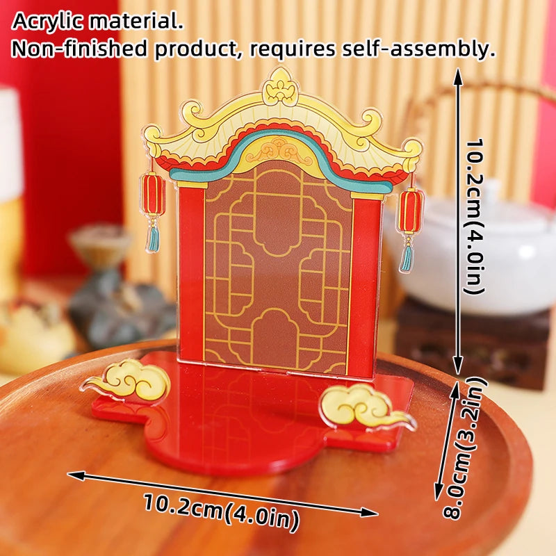 Chinese Deity Figurines Desk Organizer Creative Car Interior Zen Decor Office Stress Relief Ornament Car/Buddha Shrine Decor