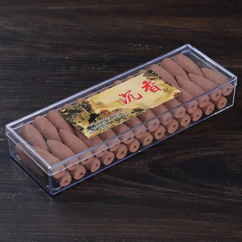  50 Capsules/box of Backflow Incense Cone Aloes Sandalwood DIY Home Office Backflow Smoke Appreciation Meditation Sedation 12000045679531636 17 $ NINA Commodity Store Stew's Incense