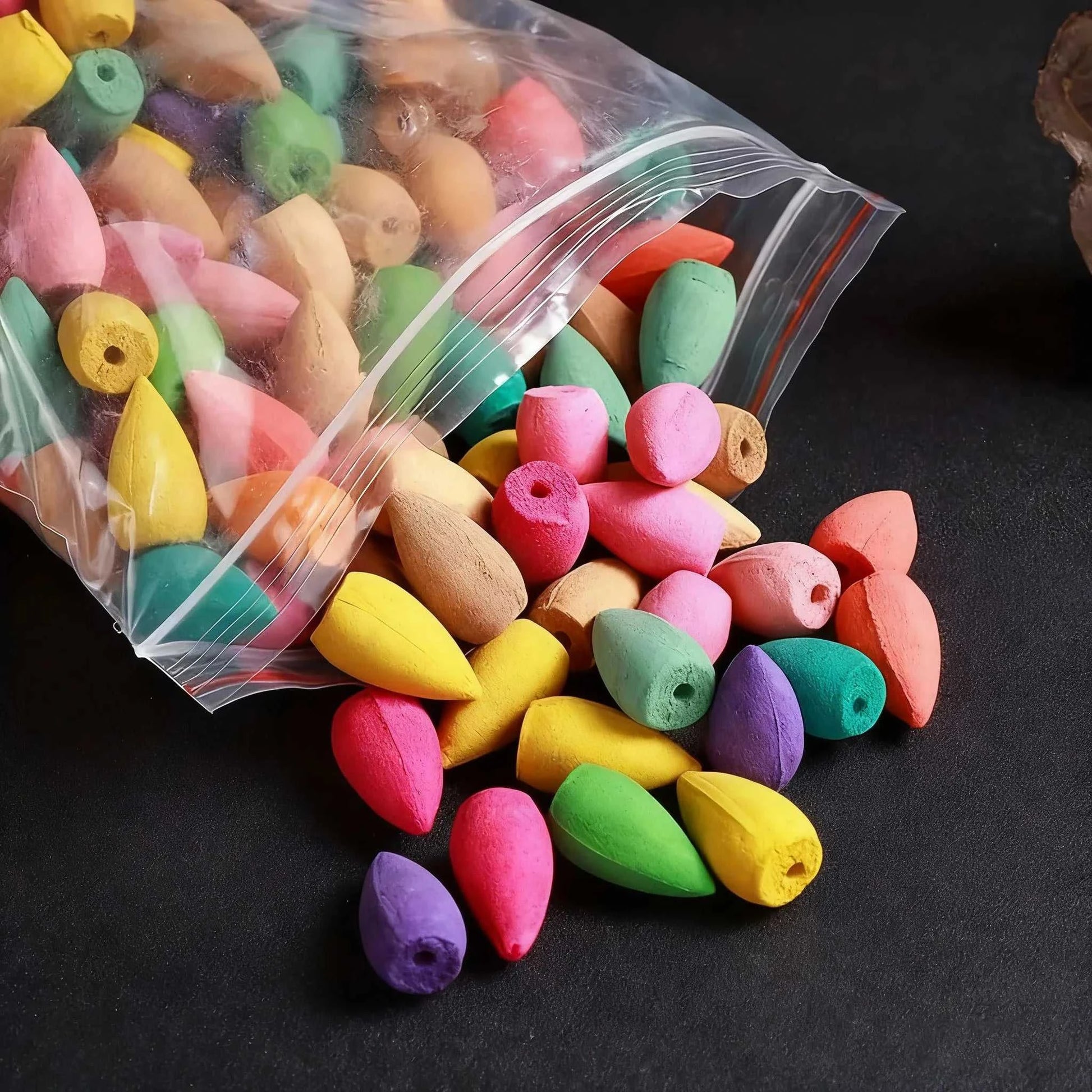  50Pcs Natural Backflow Incense Cones - Various Scents, Lavender, Sandalwood, Jasmine, Rose, Etc. for Indoor Yoga, Outdoor Camping, Perfect for Waterfall Incense Burners, for House Cleaning, Yoga, Tea Room, Home or Office Use 12000052036739752 6 $ Shop1103840871 Store Stew's Incense