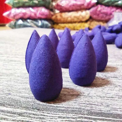  100g about 60pcs Natural Smoke Backflow Incense Cones Sandalwood Lavender for Reflux Incense Burner Home Fragrant Aromatherapy 12000040910393858 8 $ Stone's Store Stew's Incense