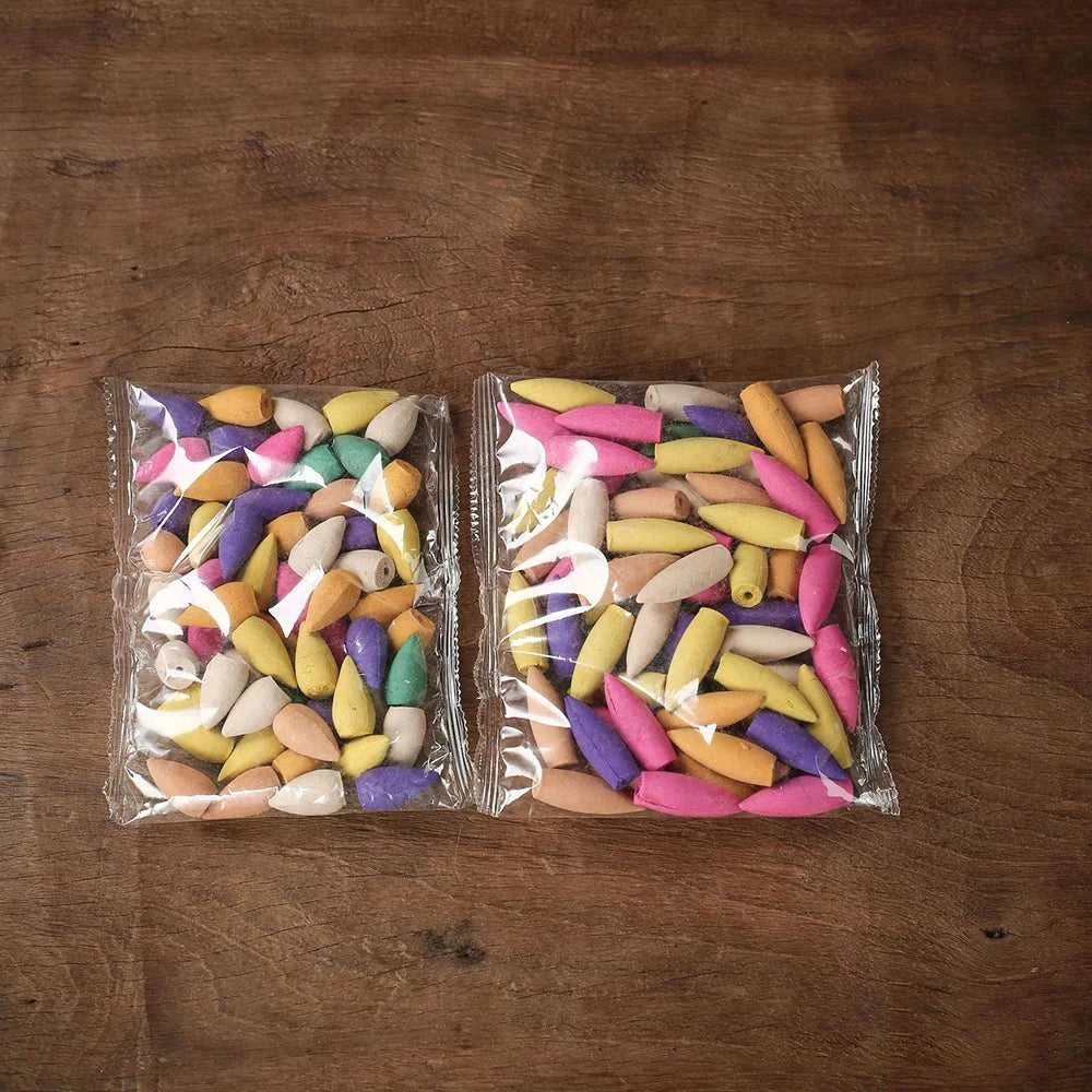  30pcs Mixed Large Natural Incense Banksia Rose Jasmine Lavender Smoke Cone Reflux Tower Incense Backflow Incense Bullet 12000045888584800 7 $ Bohemia Lifestyle Store Stew's Incense