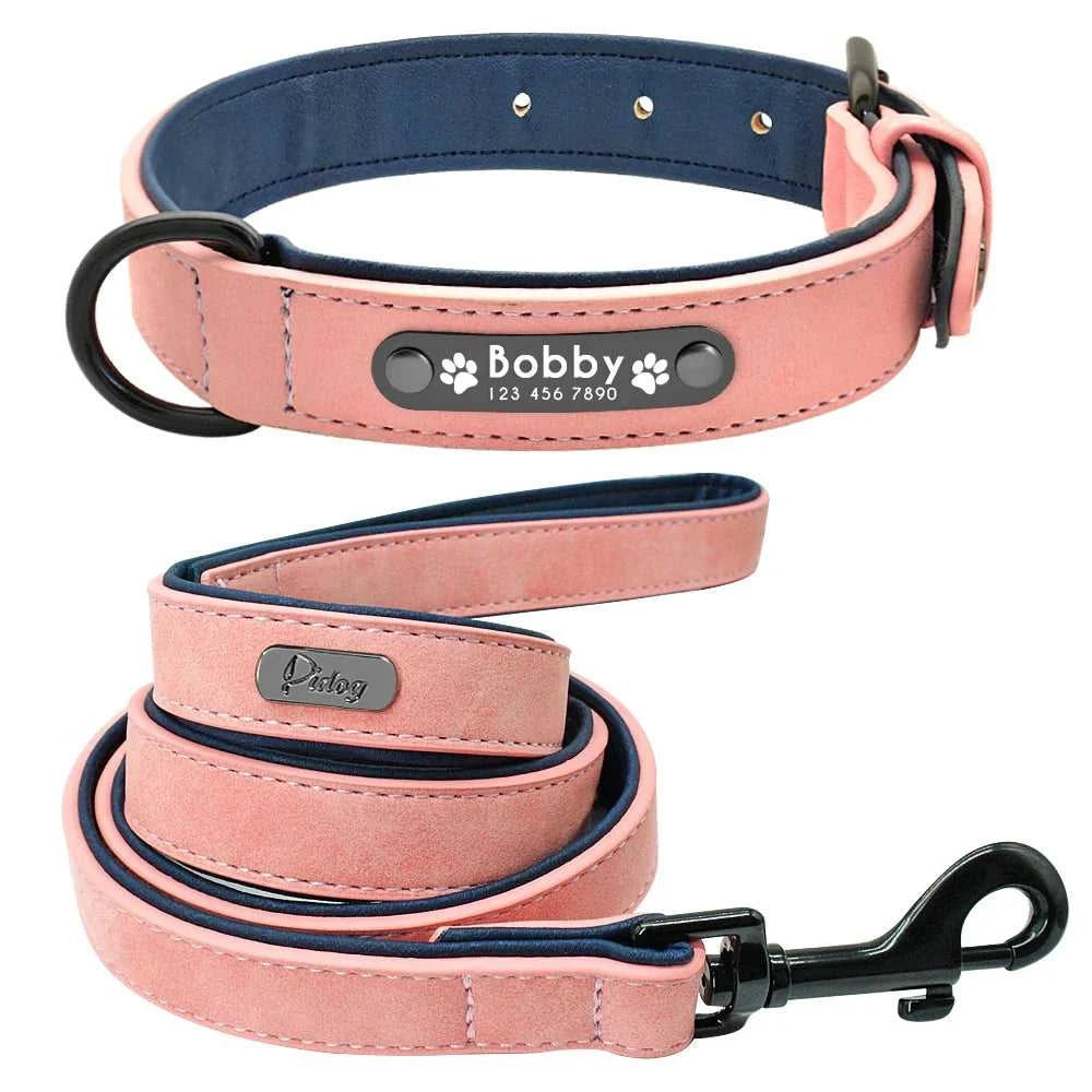 Collar and leash Leather Dog Collar Leash Custom Durable Leather Pet Collars and Leashes Walking Leads Strap Cusomized for Small Medium Large Dog 32914648747-brown collar-S 44 $ Pet Lovers Shop All Products Fashioned Furbabies Stew's Incense