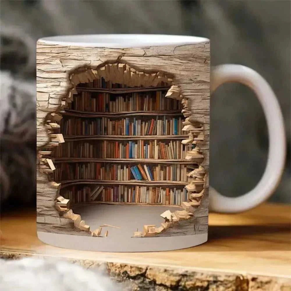 mug Bookshelf Coffee Mug ONFY012524CMGB2-1 39 $ Mugs Onetify Stew's Incense