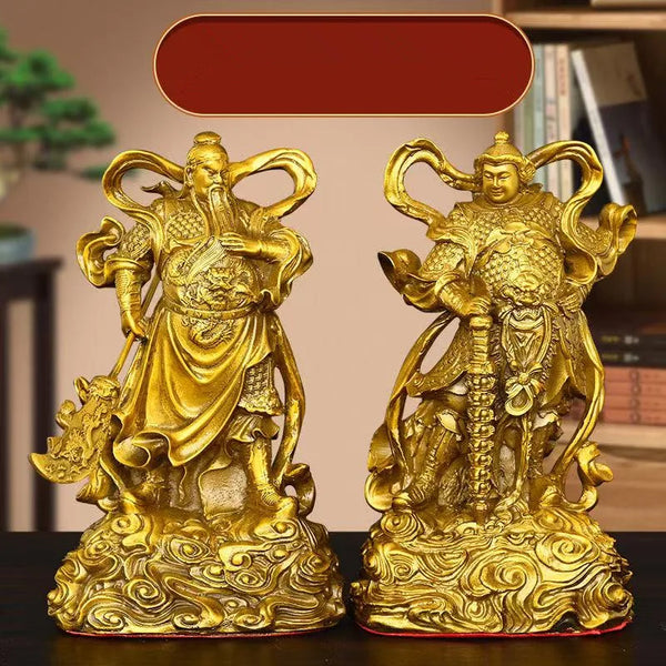 Buddha Brass Vedanta Jataka Bodhisattva Statue Guardian Deity Household Hall Offerings