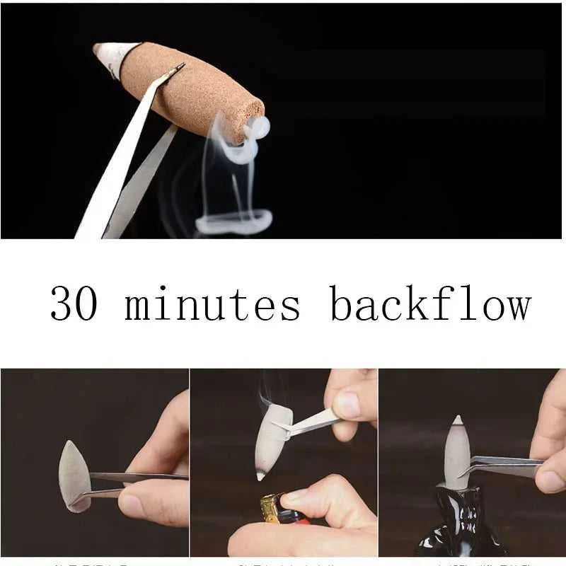  10 /50 /100pcs Oversized Backflow Incense Cones 30Minutes Sandalwood Cone Incense Household OUD Scents for Home Large 12000037200282847 82 $ HMLovehome Store Stew's Incense