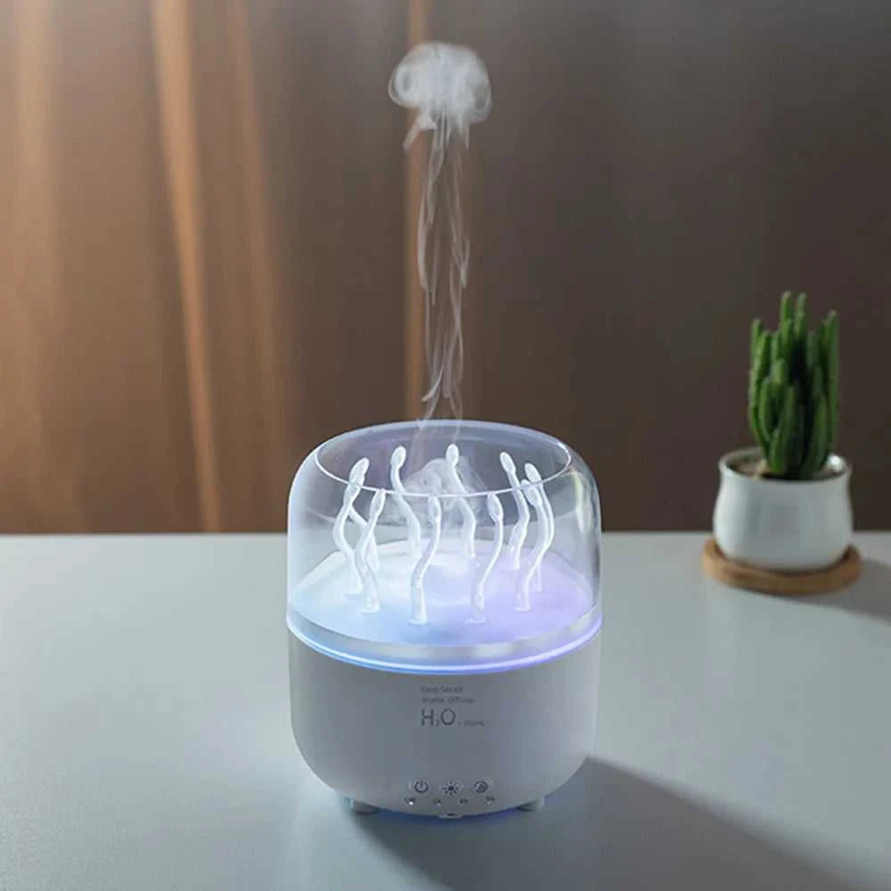  New rotating jellyfish aroma diffuser home desktop fresh air humidifier colorful ambient light diffuser 12000050895602822 74 $ TopWave Store Stew's Incense