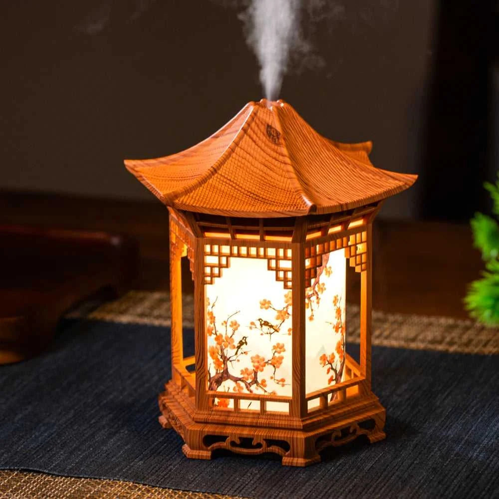 New small pavilion humidifier night light home Chinese style, home office humidifier USB portable water supplement car 12000052676696205 19 $ Shop1105222376 Store Stew's Incense