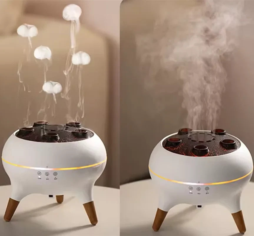  Dynamic Jellyfish Air Humidifier 250ml Essential Oil Diffuser Remote Control Bedroom Humidifier With 7 Colorful Night Lights 12000042779573265 129 $ Sky Home Appliance Store Stew's Incense