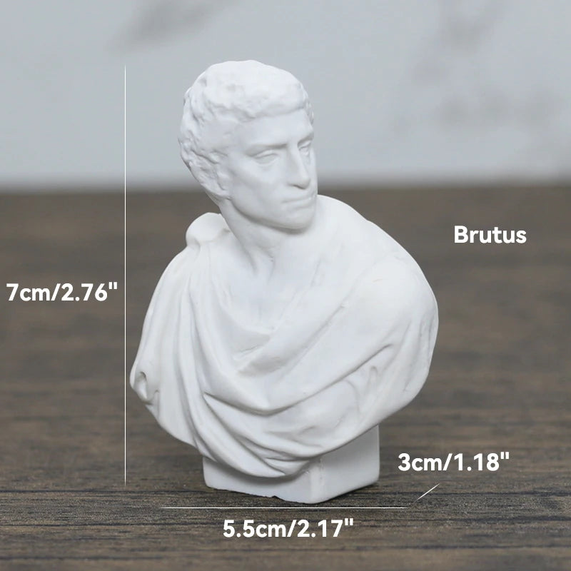 Greek Mythology God Goddess Hero David Venus Mozart Bust Figurine Sculpture Statue Plaster Sketch Practice Model Room Decoration