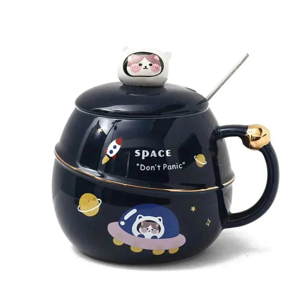 Mug 500ML Space Cartoon Coffee Mug with Lid ONFY060524CMC3-ASNT-PNK 46 $ Mugs Onetify Stew's Incense