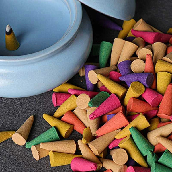  1Pack Backflow Incense Cones Pack of 60 Mixed Flavor Natural Incense Floral Lavender Sandalwood Aloes Aromatherapy 12000048875876168 6 $ Luyanmaoyi Store Stew's Incense